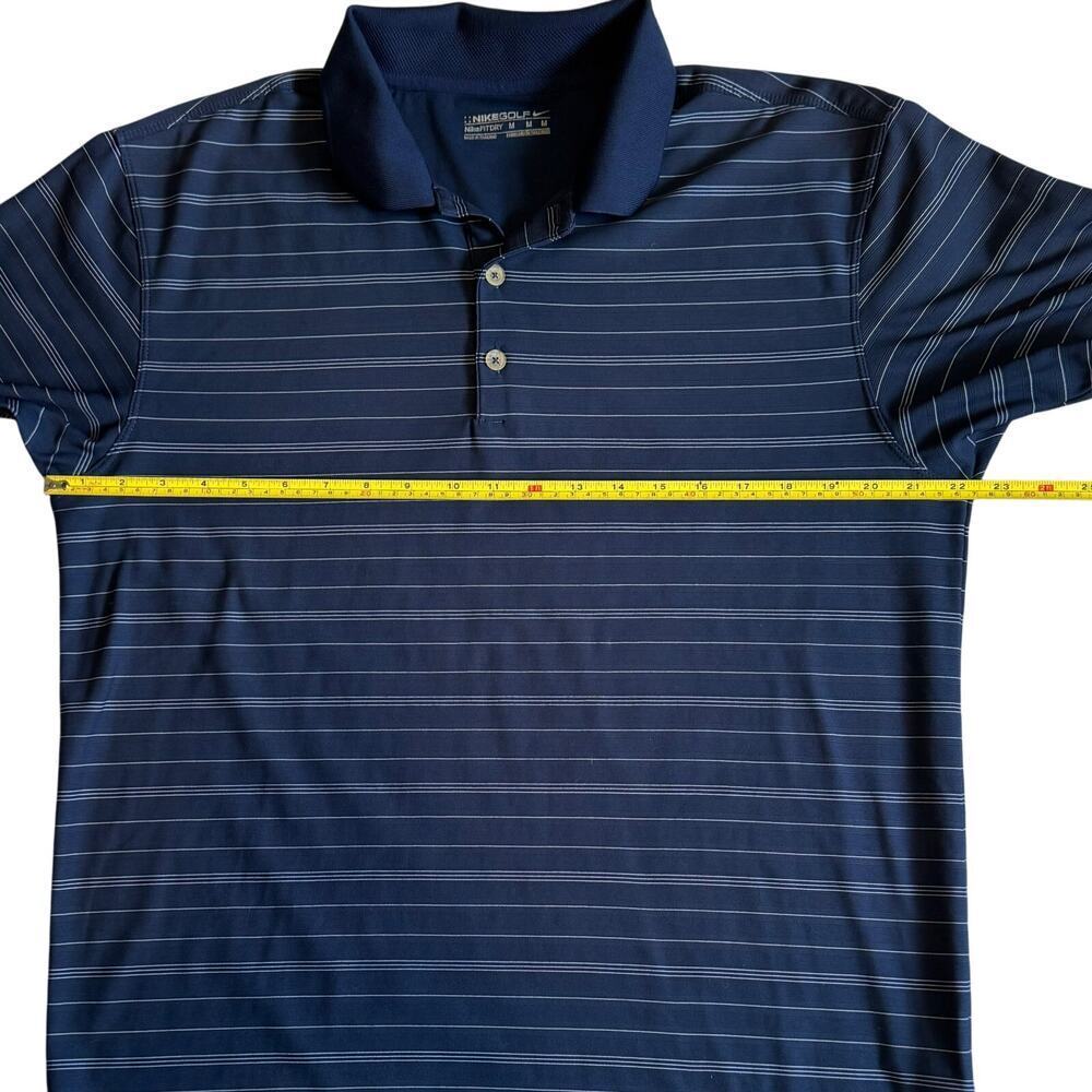 Nike Golf Fit Dry Navy Polo Top Athletic Golf Shirt Men's SZ M - Picture 5 of 7